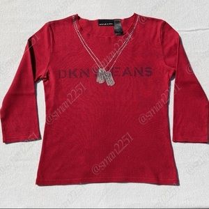 VTG Donna Karan RARE! 3/4 Sleeve Shirt